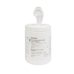 McKesson McKesson Surface Disinfectant Premoistened Manual Pull Wipe 160 Count Canister Alcohol Scent NonSterile - Box of 1 - 50-66160-BX