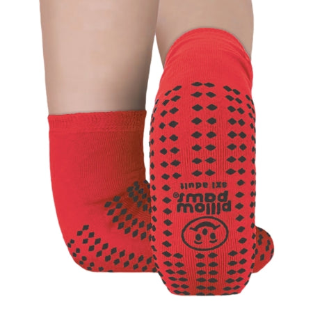 Principle Business Enterprises Slipper Socks Pillow Paws® Risk Alert® Terries™ 3X-Large Red Ankle High - Pair - 3807-001-PR
