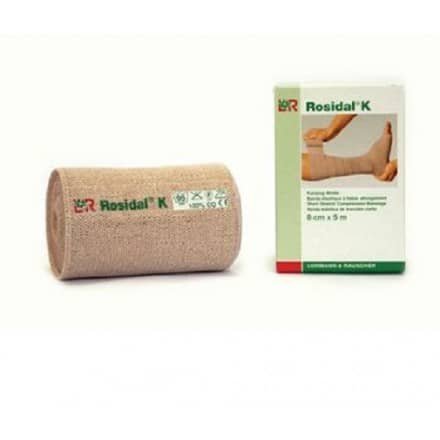Patterson Medical Supply Compression Bandage Rosidal® K 4 Inch X 5-1/2 Yard Clip Detached Closure Tan NonSterile High Compression - Case of 20 - 081515154-CS