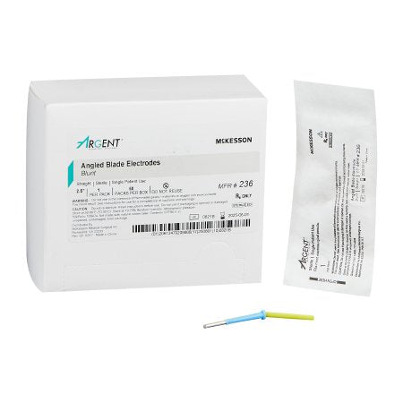 McKesson Dermal Tip Electrode McKesson Argent™ Stainless Steel Sharp Angled Blade Tip Disposable Sterile - Box of 50 - 234-BX