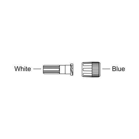Smiths Medical ASD, Inc. Luer Lock Cap - Case of 100 - MX490C-CS