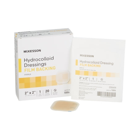 McKesson Hydrocolloid Dressing McKesson 2 X 2 Inch Square - Each - 1886-EA