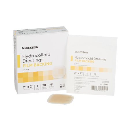 McKesson Hydrocolloid Dressing McKesson 2 X 2 Inch Square - Case of 400 - 1886-CS