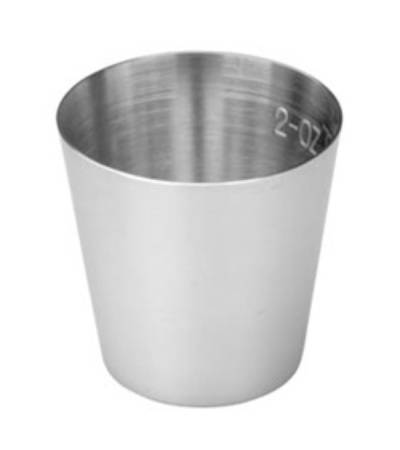 Alimed Graduated Medicine Cup Polar Ware 2 oz. Silver Stainless Steel Reusable - Each - 2970018797-EA