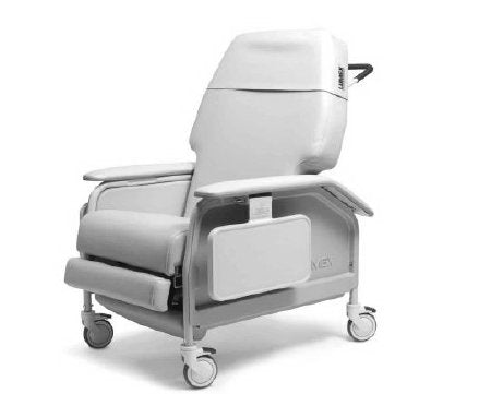 Graham-Field Extra Wide Recliner Deluxe Clinical Care® FR587W Series Oatmeal Vinyl Total Locking Casters, Rear Directional (Swivel) Locking Casters - Each - FR587W8602-EA