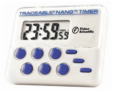 Fisher Scientific Electronic Alarm Timer Lab Timer Traceable® 24 Hours Digital Display - Each - 1464983-EA