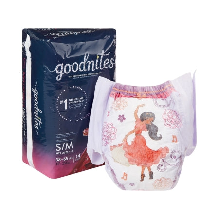 Kimberly Clark Female Youth Absorbent Underwear GoodNites® Pull On with Tear Away Seams Small / Medium Disposable Heavy Absorbency - Pack of 14 - 41314-PK