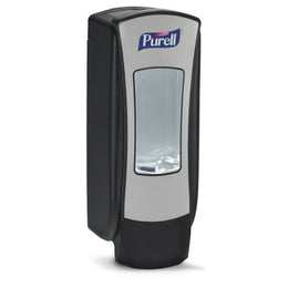 GOJO Hand Hygiene Dispenser Purell® ADX-12™ Brushed Chrome / Black Plastic Manual Push 1200 mL Wall Mount - Case of 6 - 8828-06-CS