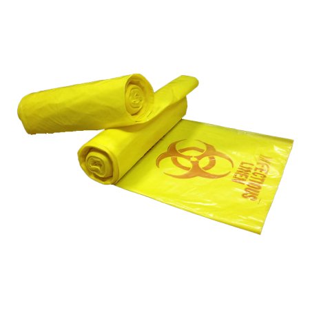 Colonial Bag Corp Infectious Linen Bag Colonial Bag 40 to 45 gal. Yellow Bag LLDPE 40 X 46 Inch - Case of 100 - HXY46-CS