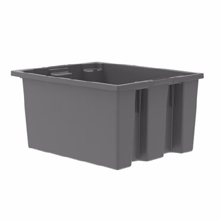 Akro-Mils Storage Tote Nest & Stack Gray Industrial Grade Polymers 10 X 15-1/2 X 19-1/2 Inch - CT/6 - 35190GREY-CT
