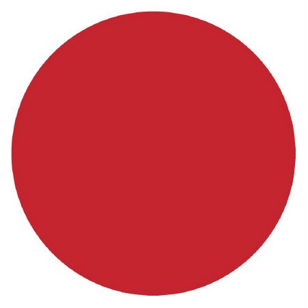 United Ad Label Blank Label Label Dot Red Paper 1/2 Diameter - Roll of 1 - ULDT229-RL
