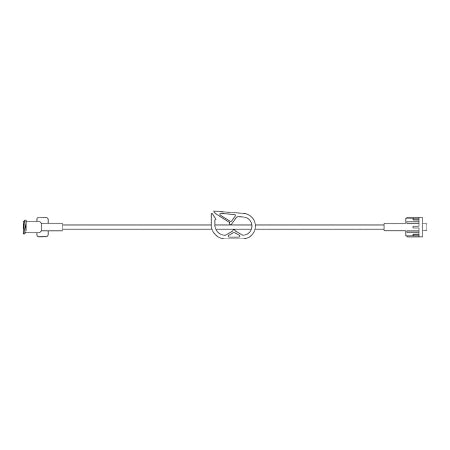 MPS Medical IV Extension Set Mini Bore 12 Inch Tubing - Case of 50 - EB-012-01-CS