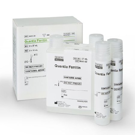 Abbott General Chemistry Reagent Architect™ Multigent® Nutritional Assessment Ferritin For Architect c16000 / c4000 / c4100 / c8000 / ci16200 / ci8200 Analyzers 288 Tests - Box of 288 - 06K4150-BX