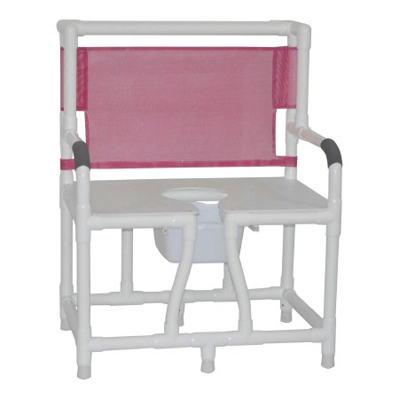 MJM International Commode Chair MJM International PVC Frame Mesh Backrest 700 lbs. Weight Capacity - Each - 130-C10-EA