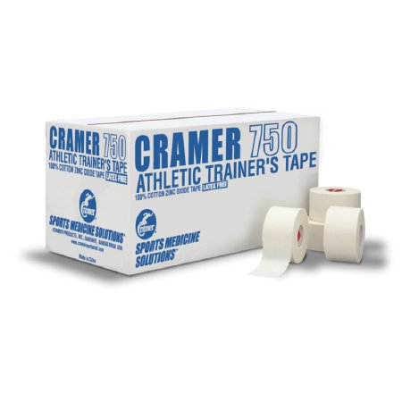 Patterson Medical Supply Athletic Tape Cramer® 750 White 1-1/2 Inch X 15 Yard Cotton / Zinc Oxide NonSterile - Case of 32 - 280750-CS