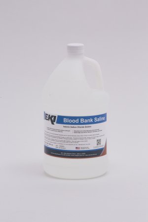 EK Industries Inc Immunohematology Reagent Saline Blood Bank 0.85% 1 gal. - Case of 4 - 12441-GAL-CS