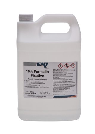 EK Industries Inc Histology Reagent Neutral Phosphate Buffered Formalin Fixative 10% 1 gal. - Case of 4 - 4499-GAL-CS
