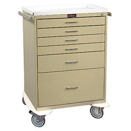 Harloff Anesthesia Cart Classic Line 22 X 32 X 42.5 Inch Beige (4)-3 Inch, (1)-6 Inch, (1)-12 Inch Drawer Configuration, 17 X 23 Inch Internal Drawer - Each - 6450-EA