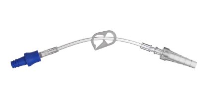 ICU Medical IV Extension Set Needle-Free Port Small Bore 7 Inch Tubing - Case of 50 - CH3198-CS