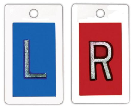 Wolf X-Ray Identifier Markers 5/8 Inch Blue / Red Left / Right - Each - 50169-EA