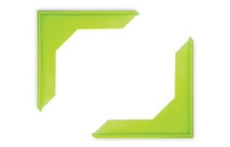 Steris Tray Corner Protector 1-1/5 X 2-4/5 X 2-4/5 Inch, Lime Green, Medical-grade Silicone, Latex-free, Reusable - Case of 80 - CS9113-CS