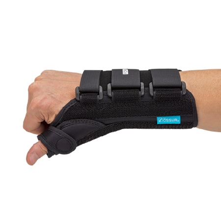Ossur Thumb Spica Ossur® FormFit® Small D-Ring / Hook and Loop Strap Closure Left Hand Black - Each - 3030-PL-EA