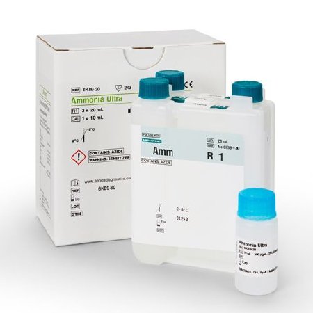 Abbott Reagent Multigent General Chemistry Ammonia 243 Tests - Box of 243 - 06K8930-BX