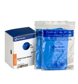 Acme United Exam Glove First Aid Only® SmartCompliance Refill One Size Fits Most NonSterile Nitrile Standard Cuff Length Smooth Blue Not Rated - Box of 2 - FAE-6018-001-BX