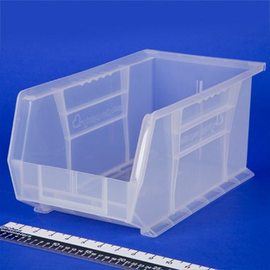 Health Care Logistics Storage Bin HCL® Super Tough Semi-Clear Plastic 7 X 8-1/4 X 14-3/4 Inch - Each - 1415C-EA