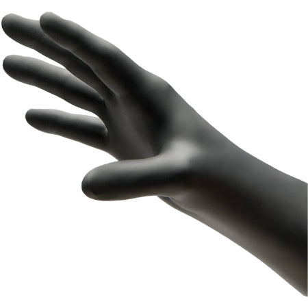 Innovative Healthcare Corp Exam Glove NitriDerm® Ultra Black Large NonSterile Nitrile Standard Cuff Length Textured Fingertips Black Chemo Tested / Fentanyl Tested - Box of 100 - 187300-BX