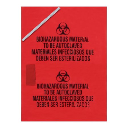 Medegen Medical Products LLC Biohazard Waste Bag Medegen Medical Products 1 to 2 gal. Red Bag Polypropylene 8 X 12 Inch - Case of 400 - 5001.4-CS