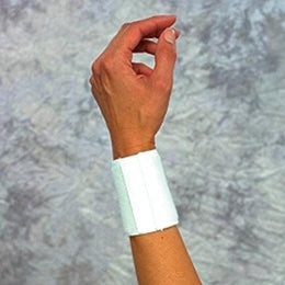 Scott Specialties Wrist Support Wraparound / Wristlet Elastic Left or Right Wrist White One Size Fits Most - Each - 1311 WHI UN-EA