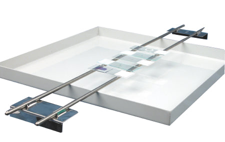 McKesson Slide Staining Rack McKesson Stainless Steel 22 Slide Capacity - Each - 3124-EA
