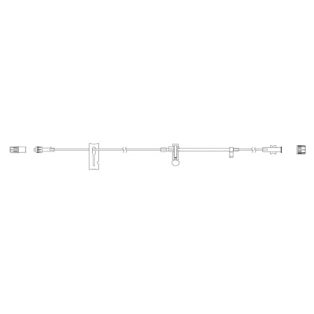 Zevex IV Pump Set Curlin® Pump Without Ports Without Filter 84 Inch Tubing - Case of 20 - 340-4115-CS