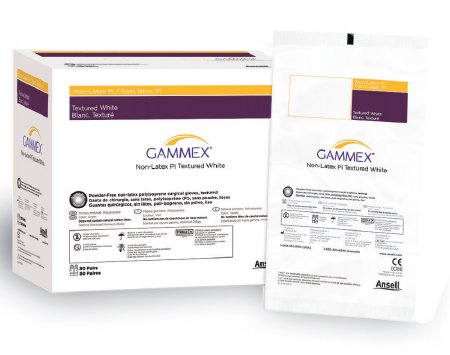 Ansell Surgical Glove GAMMEX® Non-Latex PI Textured Size 9 Sterile Polyisoprene Standard Cuff Length Fully Textured White Chemo Tested - Case of 200 - 20688290-CS