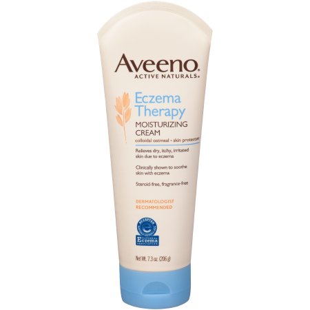 J & J Sales Hand and Body Moisturizer Aveeno® Active Naturals® Eczema Therapy 7.3 oz. Tube Unscented Cream - Each - 38137101842-EA