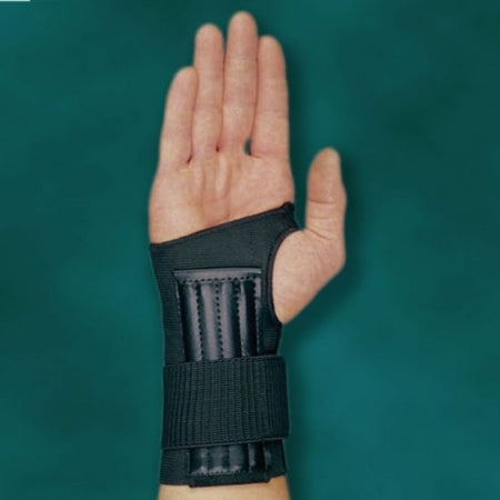 Patterson Medical Supply Wrist Support Ambiflex Low Profile Elastic Left or Right Hand Black Small - Each - 56574101-EA