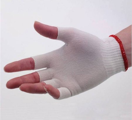 Market Lab Inc Glove Liner Wells Lamont® Full-Finger Nylon White Medium - Box of 25 - 10022-BX