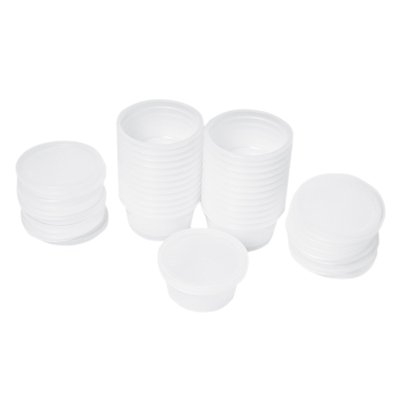 Fabrication Enterprises Putty Container Theraputty™ Plastic White 3 oz. - Box of 25 - 10-0948-BX