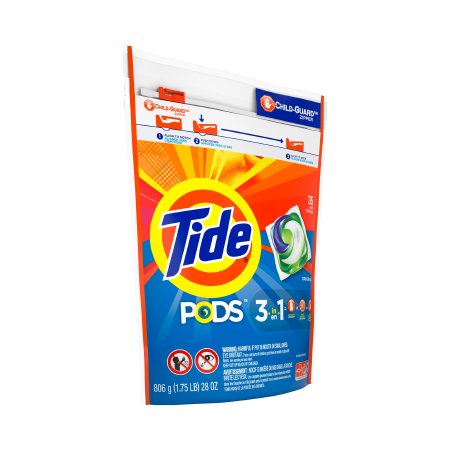 Procter & Gamble Laundry Detergent Tide® PODS® 35 Count Bag Pod Scented - Pack of 35 - 00037000931270-PK