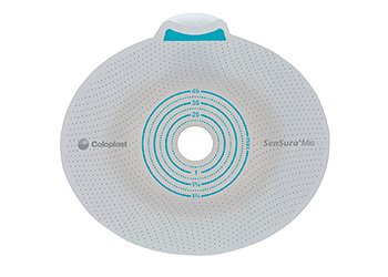 Coloplast Ostomy Barrier SenSura® Mio Flex Precut, Extended Wear Elastic Adhesive 50 mm Flange Red Code System 1 Inch Opening - Box of 5 - 10562-BX