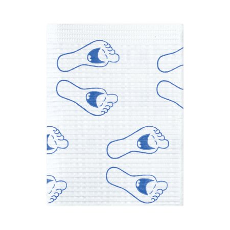 SPS Medical Supply Procedure Towel PolyBack® 13 W X 19 L Inch Happy Feet Print NonSterile - Case of 500 - WPXFP-CS