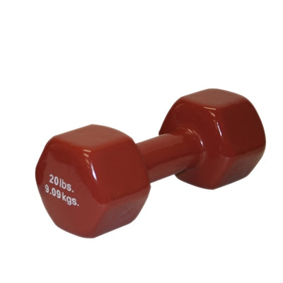 Fabrication Enterprises Dumbbell Hexagon Heads CanDo® 20 lbs. - Each - 10-0561-EA