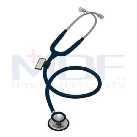 MDF Instruments Direct Classic Stethoscope MD One® Black 1-Tube 30 Inch Tube Double-Sided Chestpiece - Each - MDF747XP11-EA