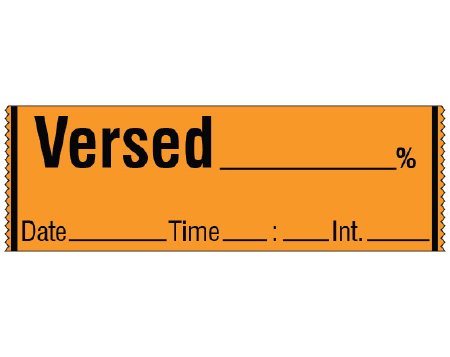 Shamrock Scientific Pre-Printed / Write On Label Shamrock Anesthesia Label Orange - Each - SA-55-DTI-EA