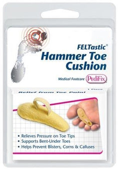 Pedifix Hammer Toe Cushion FELTastic® X-Large Pull-On Malle 11+ Right Foot - Each - P54-XLR-EA