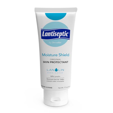 DermaRite Industries Skin Protectant Lantiseptic® Moisture Shield 4 oz. Tube Lanolin Scent Ointment - Case of 12 - LS0308-CS