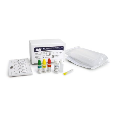 Arlington Scientific Sexual Health Test Kit ASI™ RPR Card Test Syphilis Screen Serum / Plasma Sample 500 Tests CLIA Moderate Complexity - Pack of 500 - 900500-PK