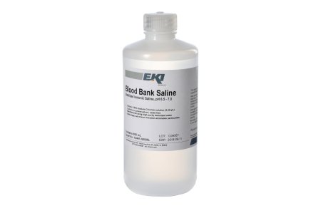 EK Industries Inc Immunohematology Reagent Saline Blood Bank 0.85% 500 mL - Each - 12441-500ML-EA