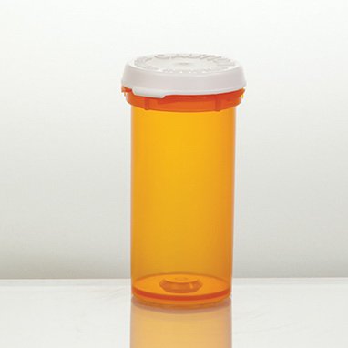 Health Care Logistics Vial Plastic 13 Dram - Pack of 100 - 572637-PK